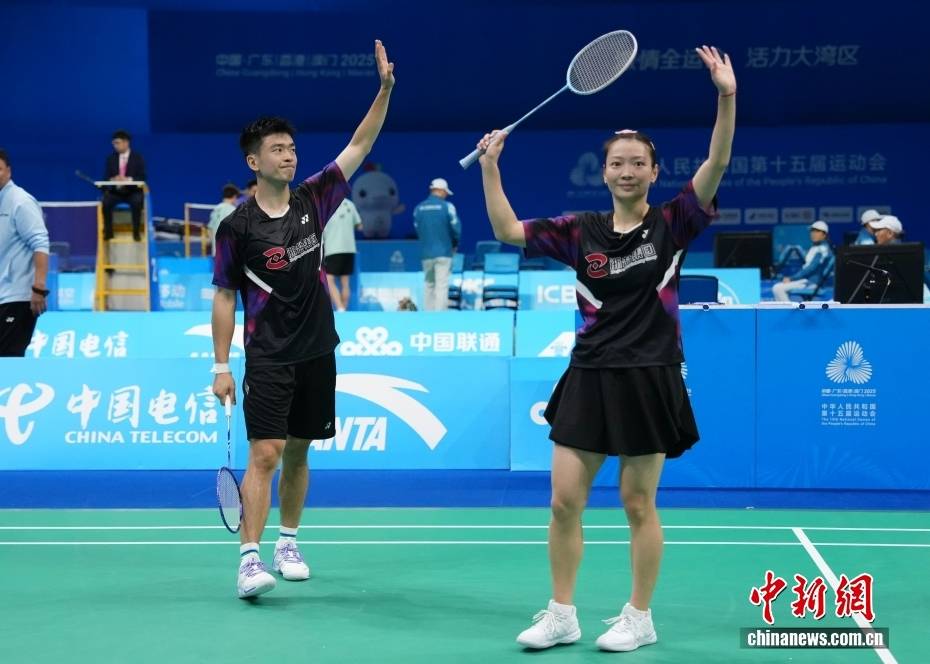 “雅思”组合晋级全运会羽毛球混双八强